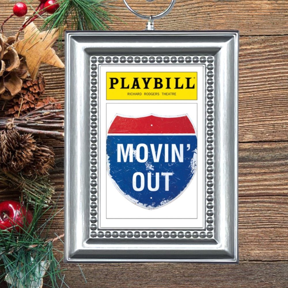 Movin' Out Broadway Musical Playbill Christmas Tree Ornament
